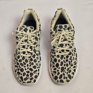 Adidas Swift‎ Run 22 Leopard Print Sneakers Womens 10 Black Cream GZ4976